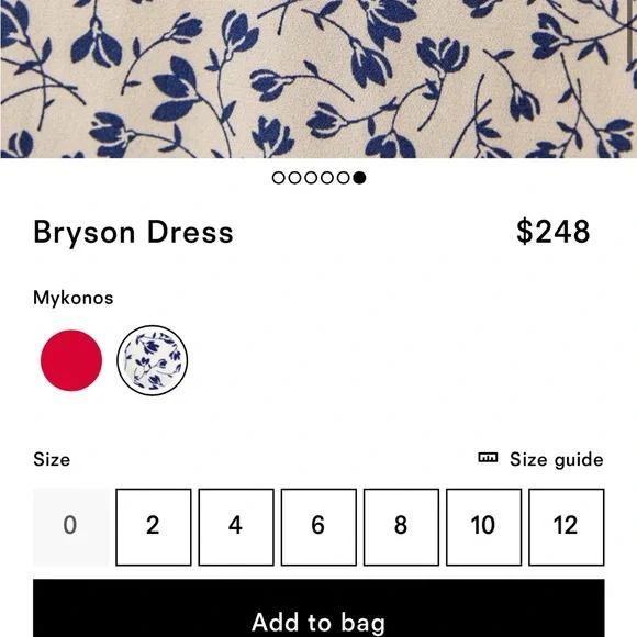 Reformation Bryson Dress in Mykonos - Picture 5 of 12